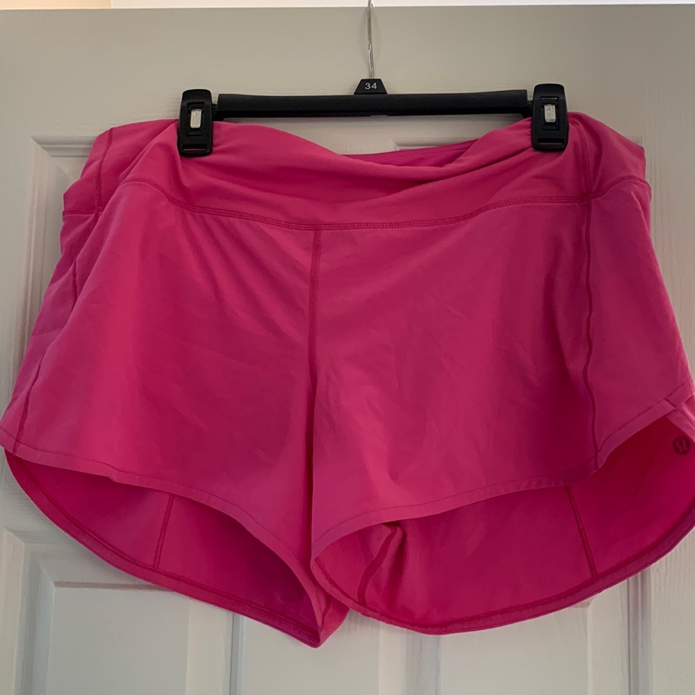 Lululemon shorts, size 12, pink